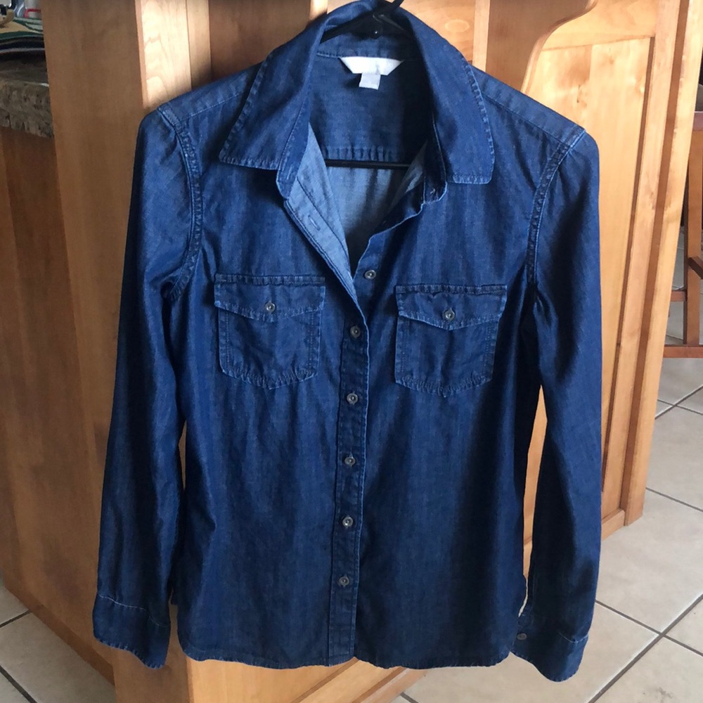 Denim shirt, Banana Republic, Small